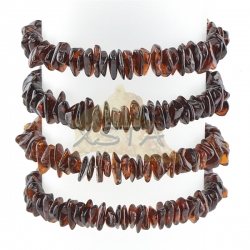 Cherry chips amber beads bracelet